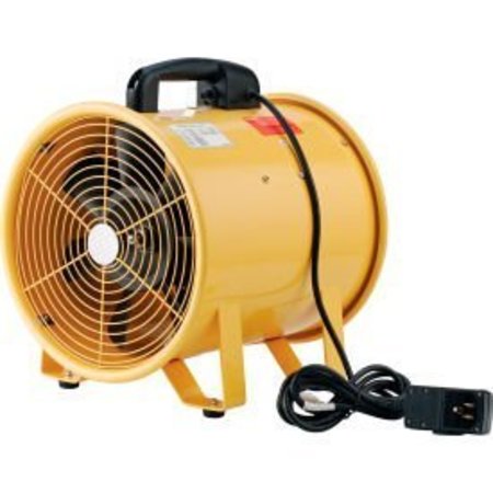 GLOBAL EQUIPMENT Global Industrial„¢ 12" Portable Blower Fan, 2 Speed, 1640 CFM, 3/8 HP MI0805R